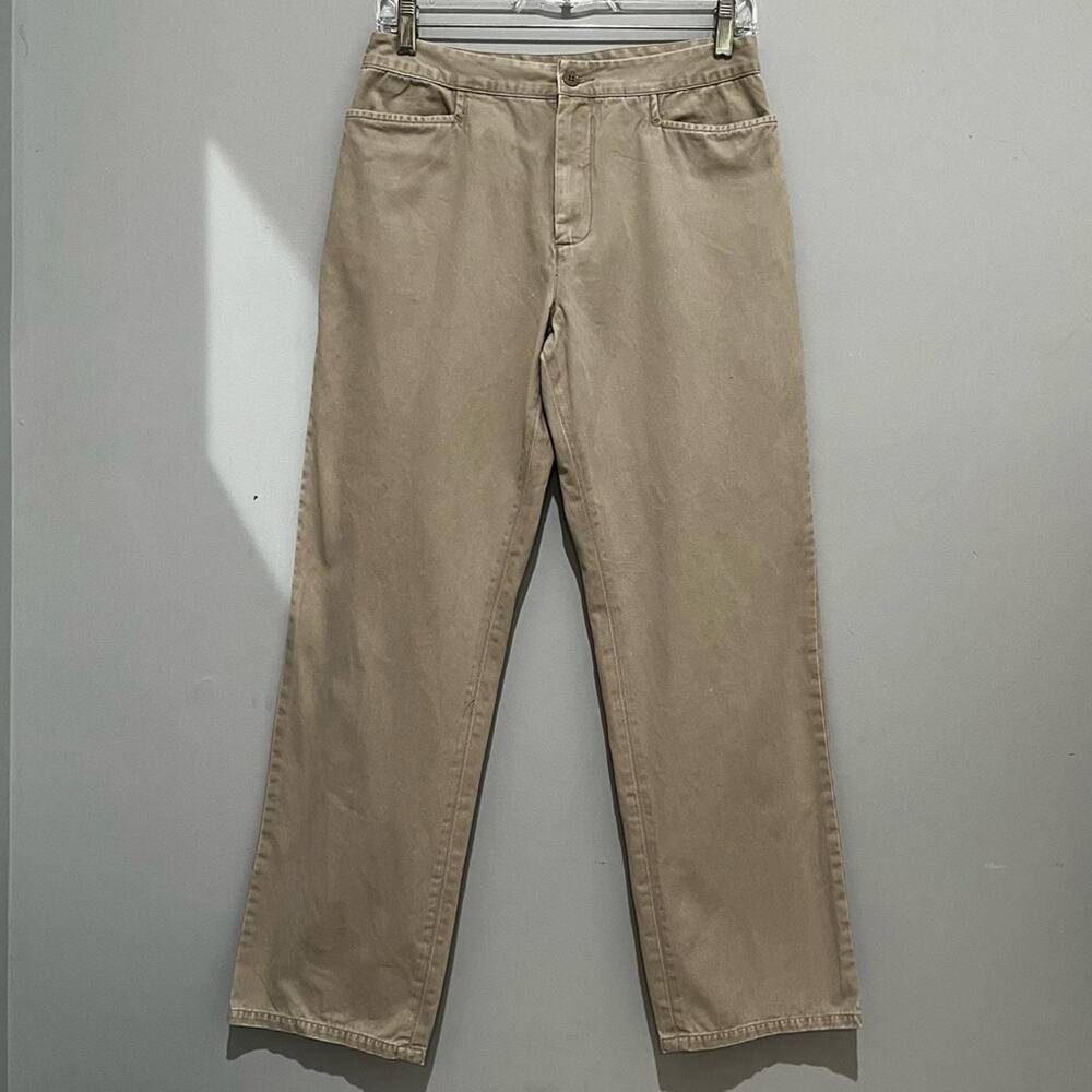 J. Crew Vintage 90s Straight Leg High Waist Ankle Distressed Khaki Chinos 8P